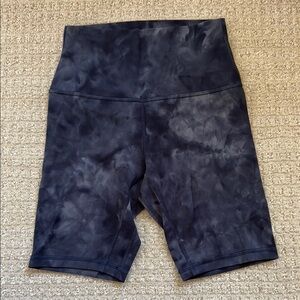 Women's Black Tie-Dye Shorts